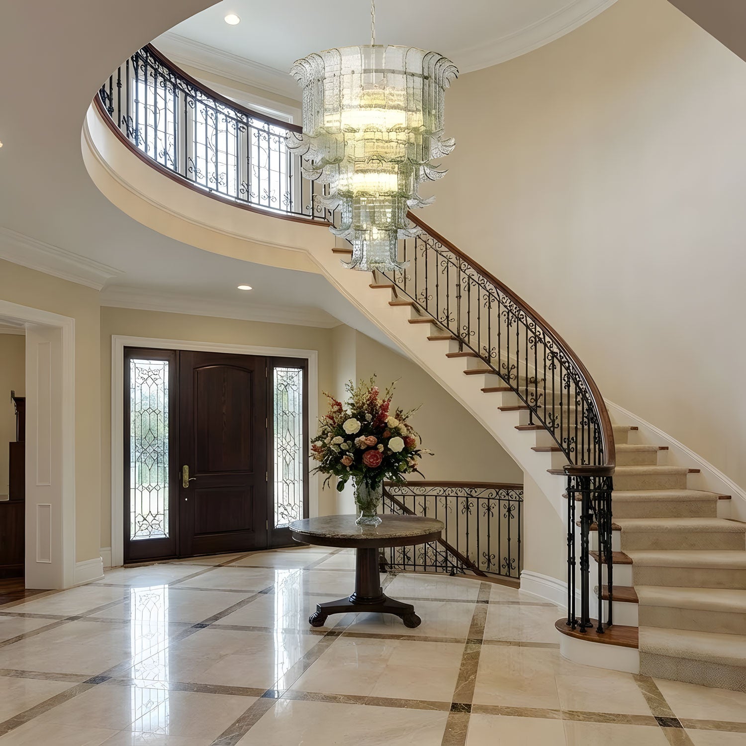 Cascade Murano Chandelier