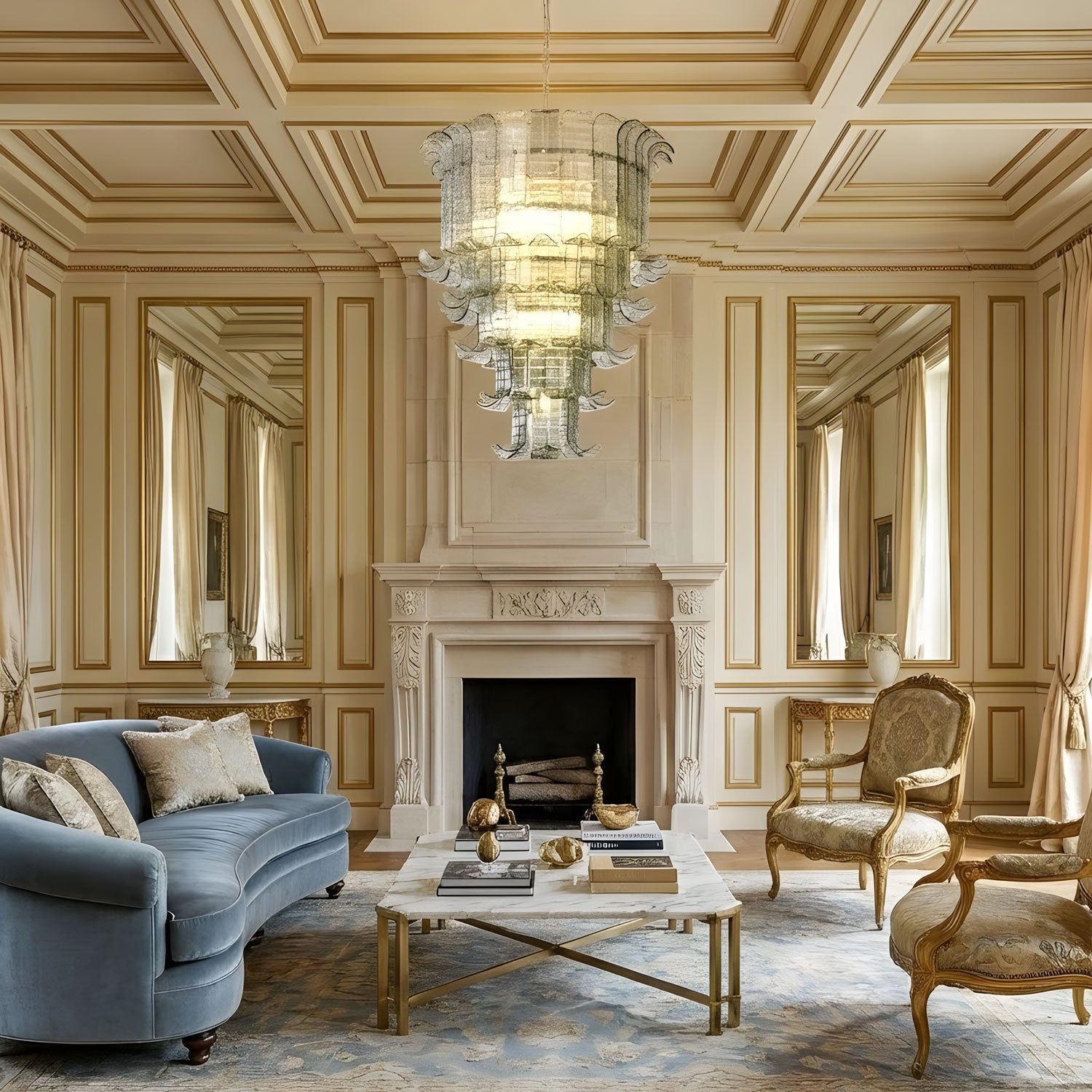 Cascade Murano Chandelier