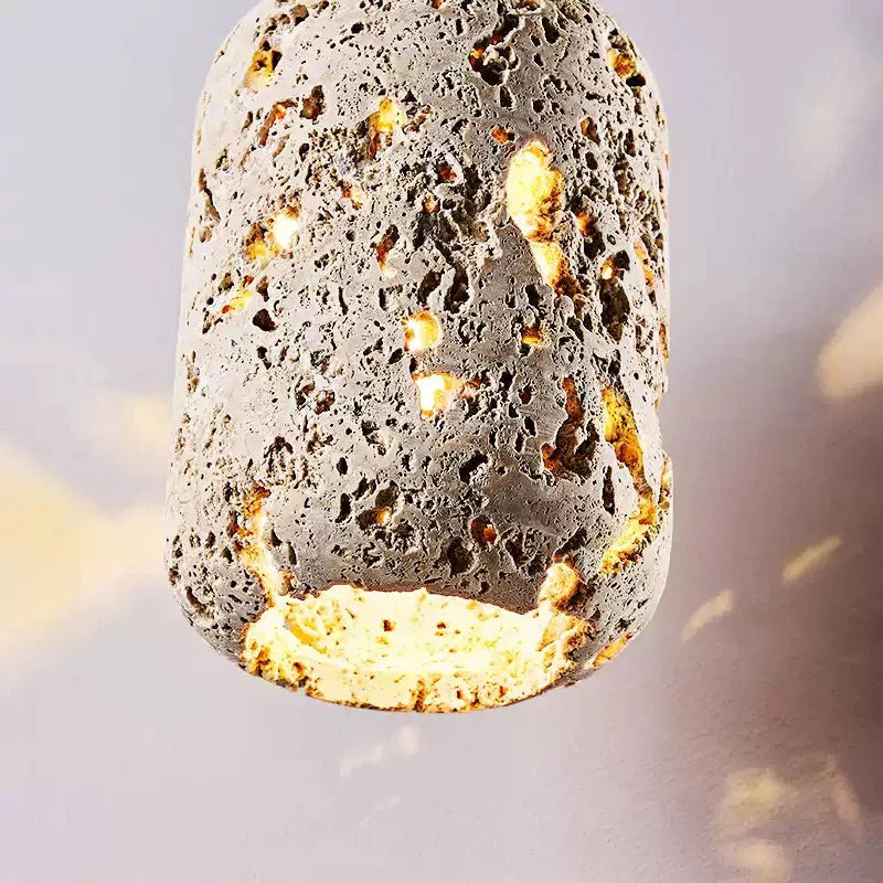 Lampă suspendată cu rocă vulcanică Cava