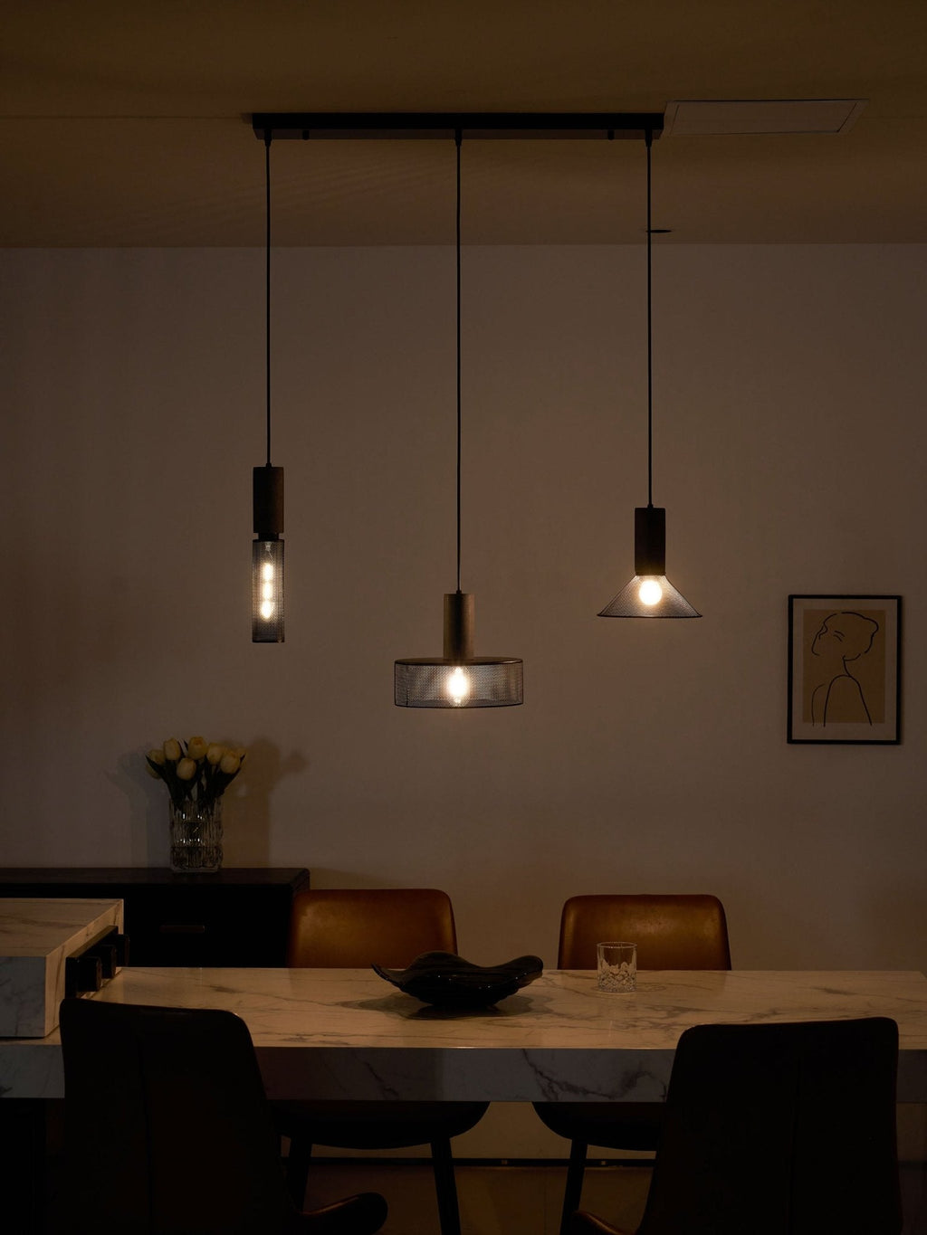 Cement Mesh Pendant Light
