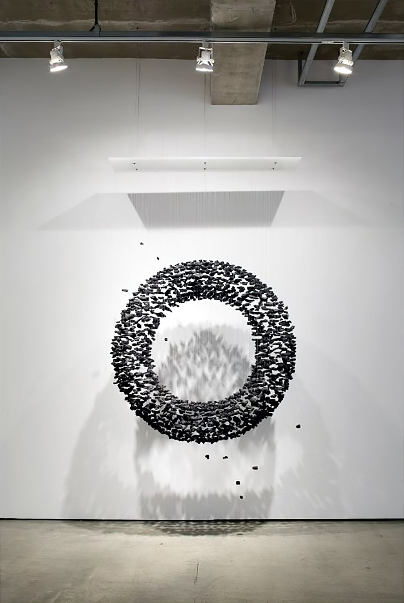 The Charcoal Halo LED Chandelier | Custom Size & Made-to-Order Lighting for Luxury Homes & Commercial Spaces