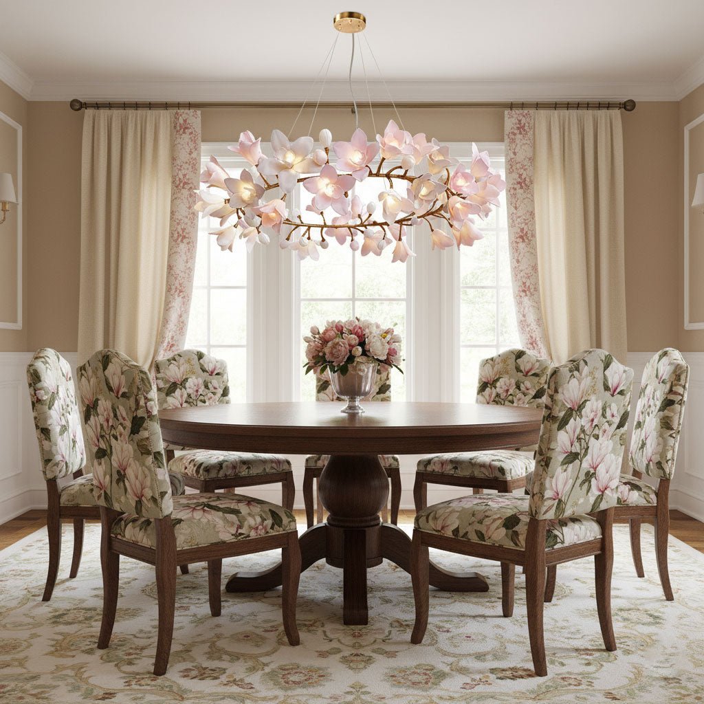 Candelabru circular cu flori