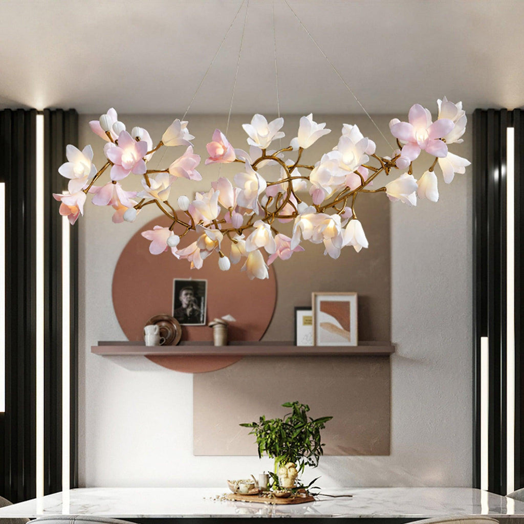 Candelabru circular cu flori
