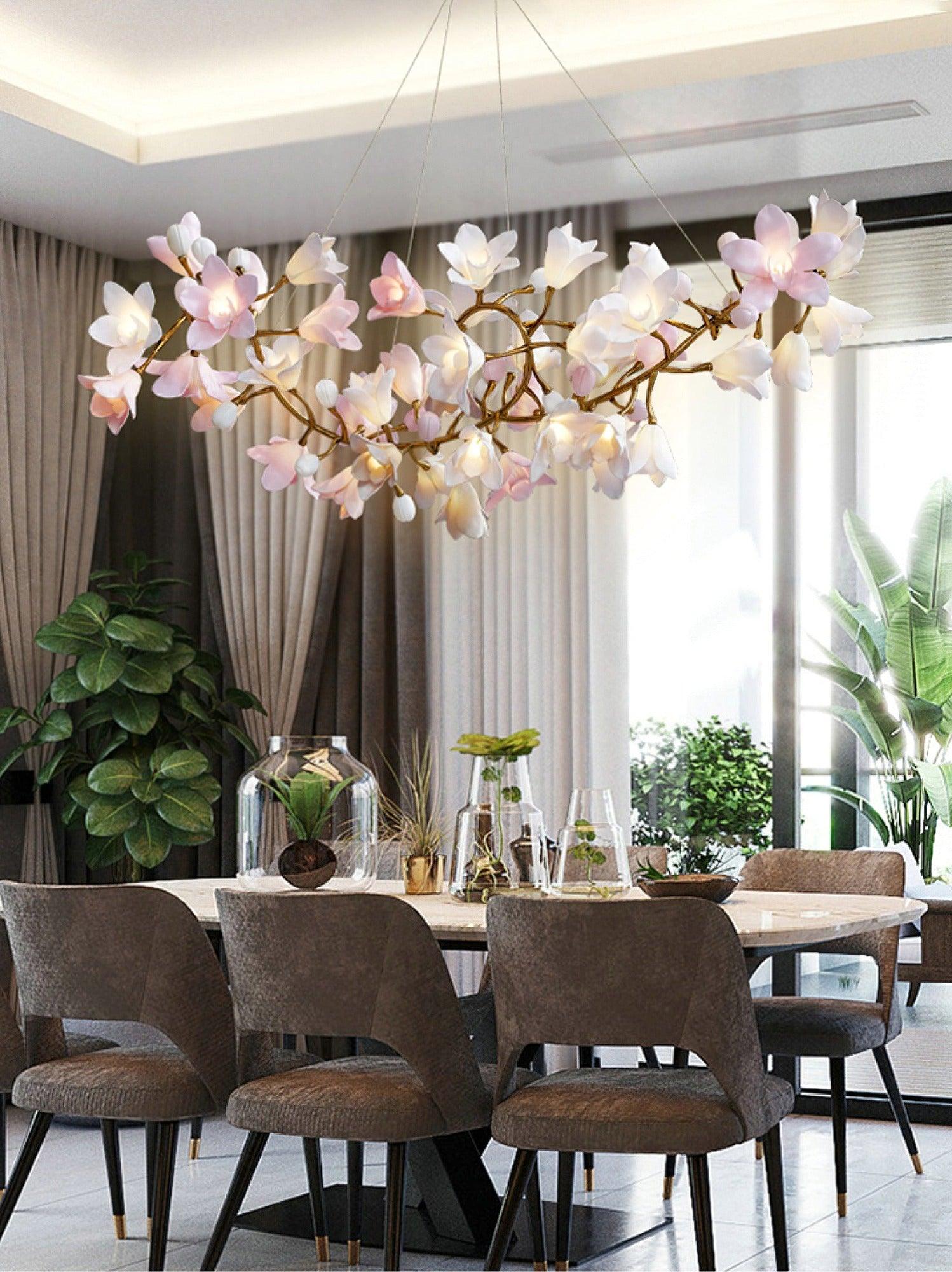 Candelabru circular cu flori