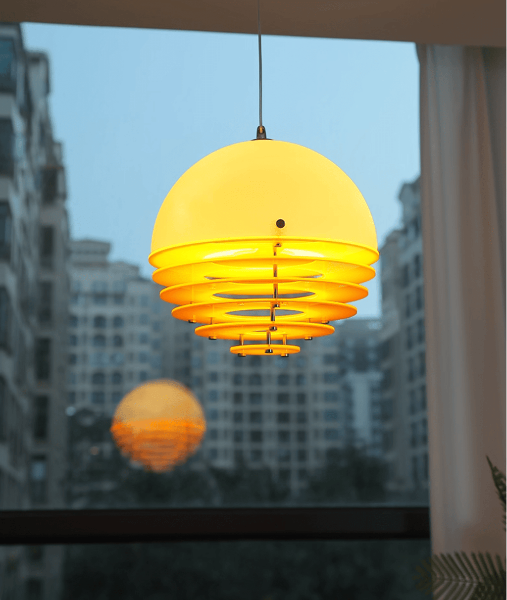 Lampă suspendată stratificată cu citrice