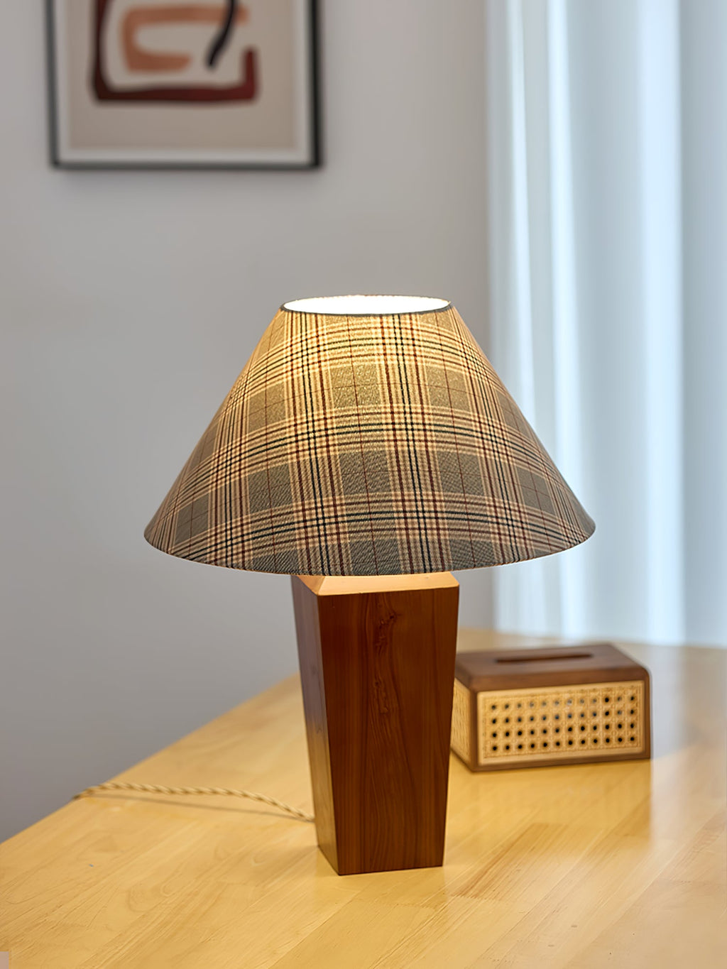 Lampă de masă Claremont Plaid