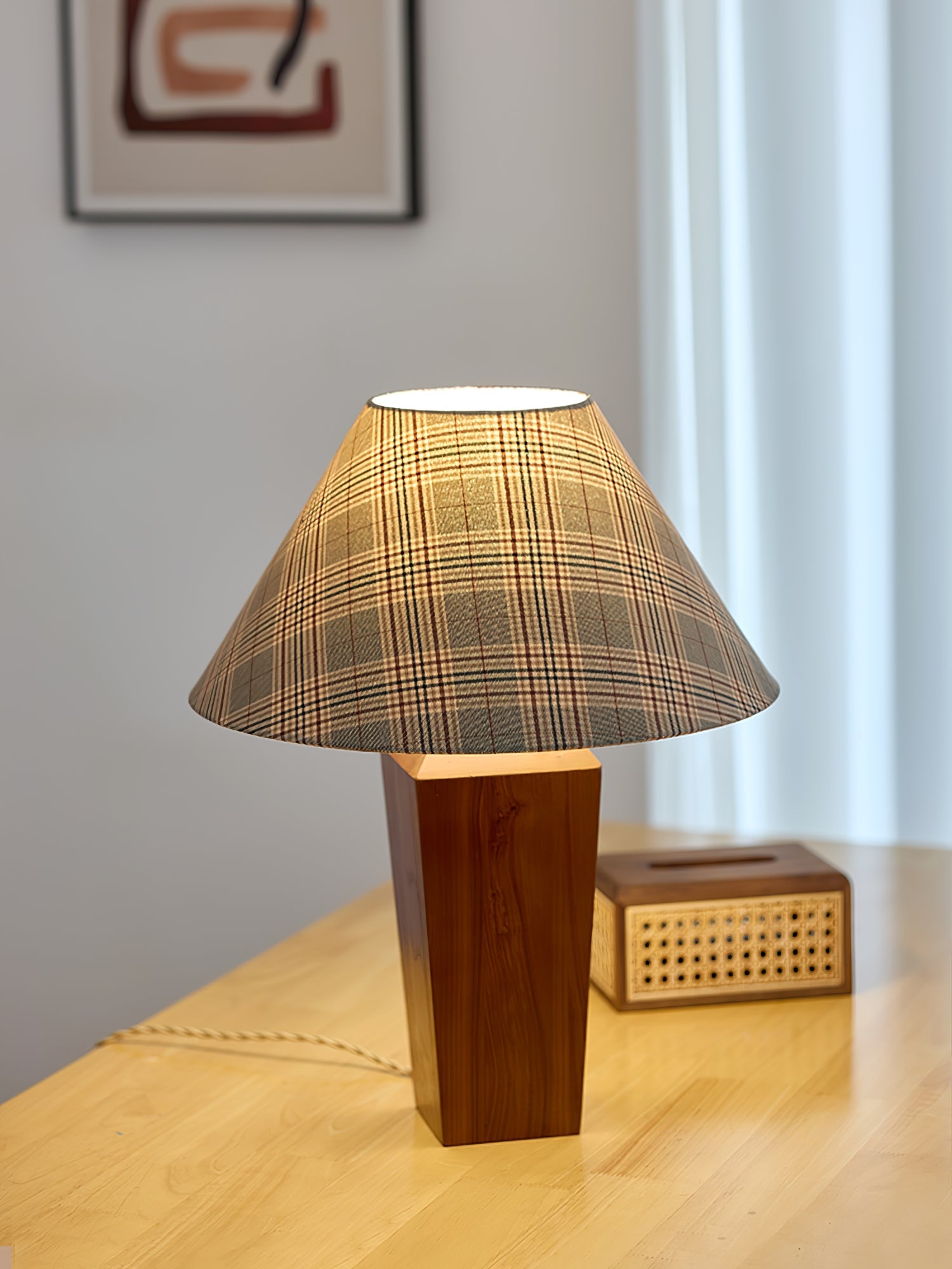 Lampă de masă Claremont Plaid