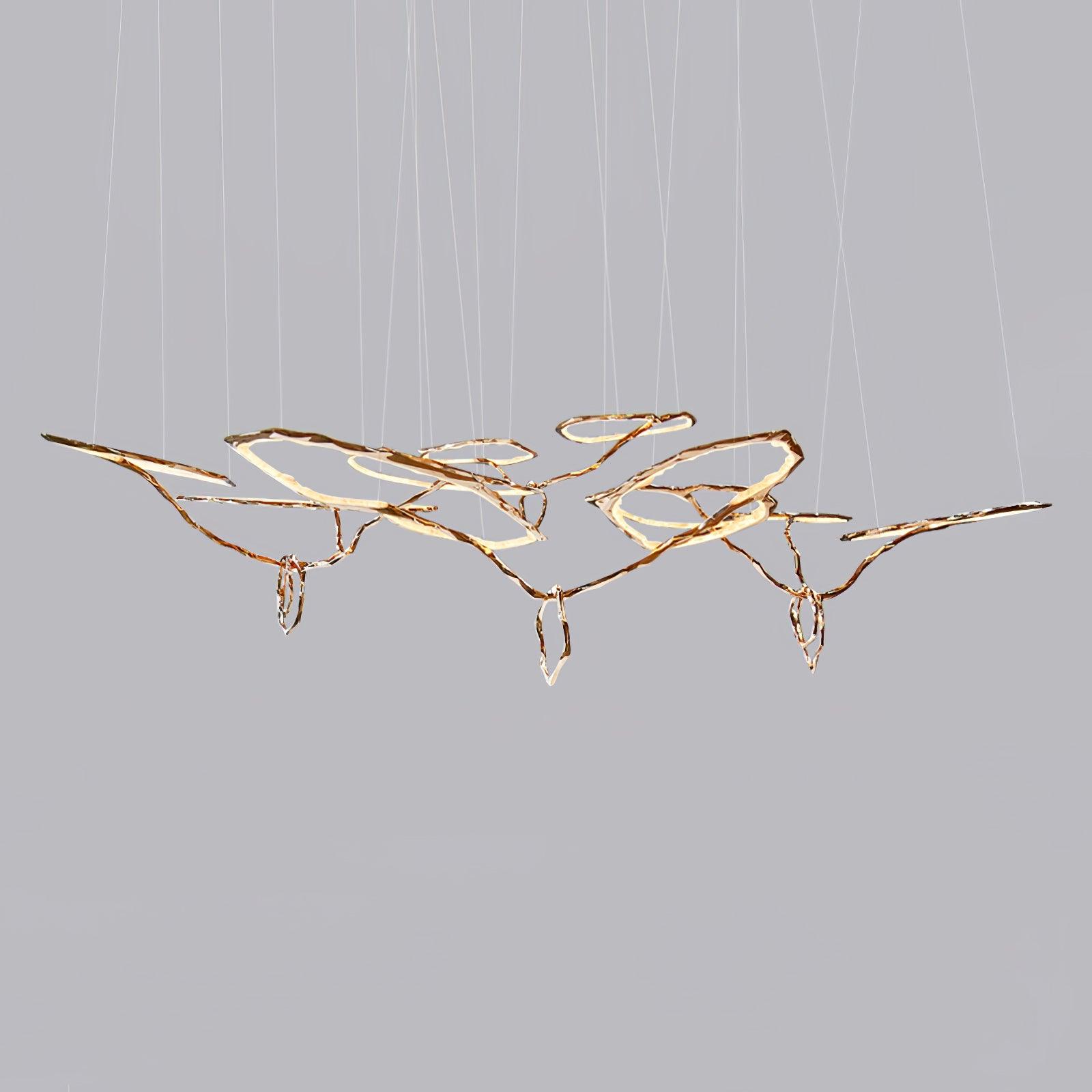 Cloud Rings Series Brass Chandelier - Vakkerlight