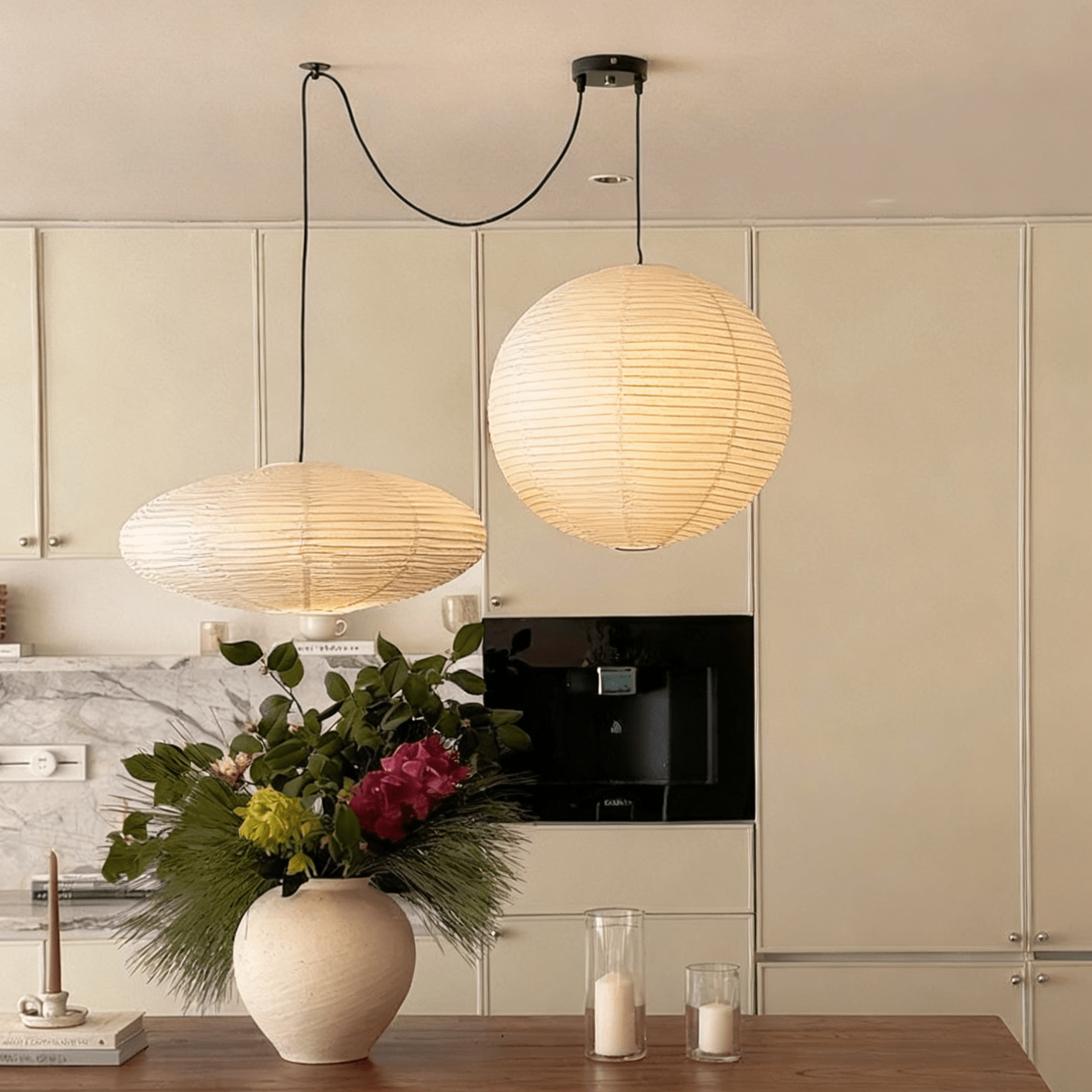 Lampă suspendată cu hârtie Washi Whimsy