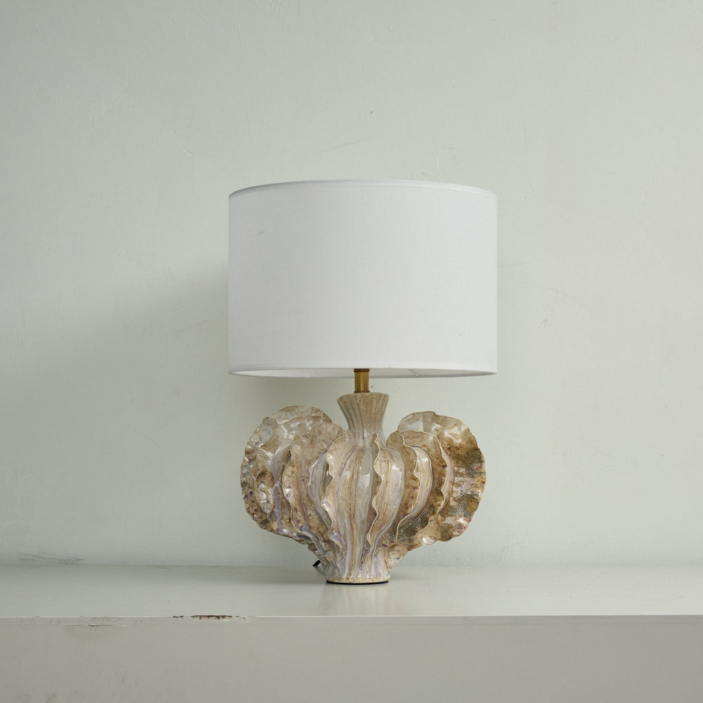 Lampă de masă ceramică în formă de coral