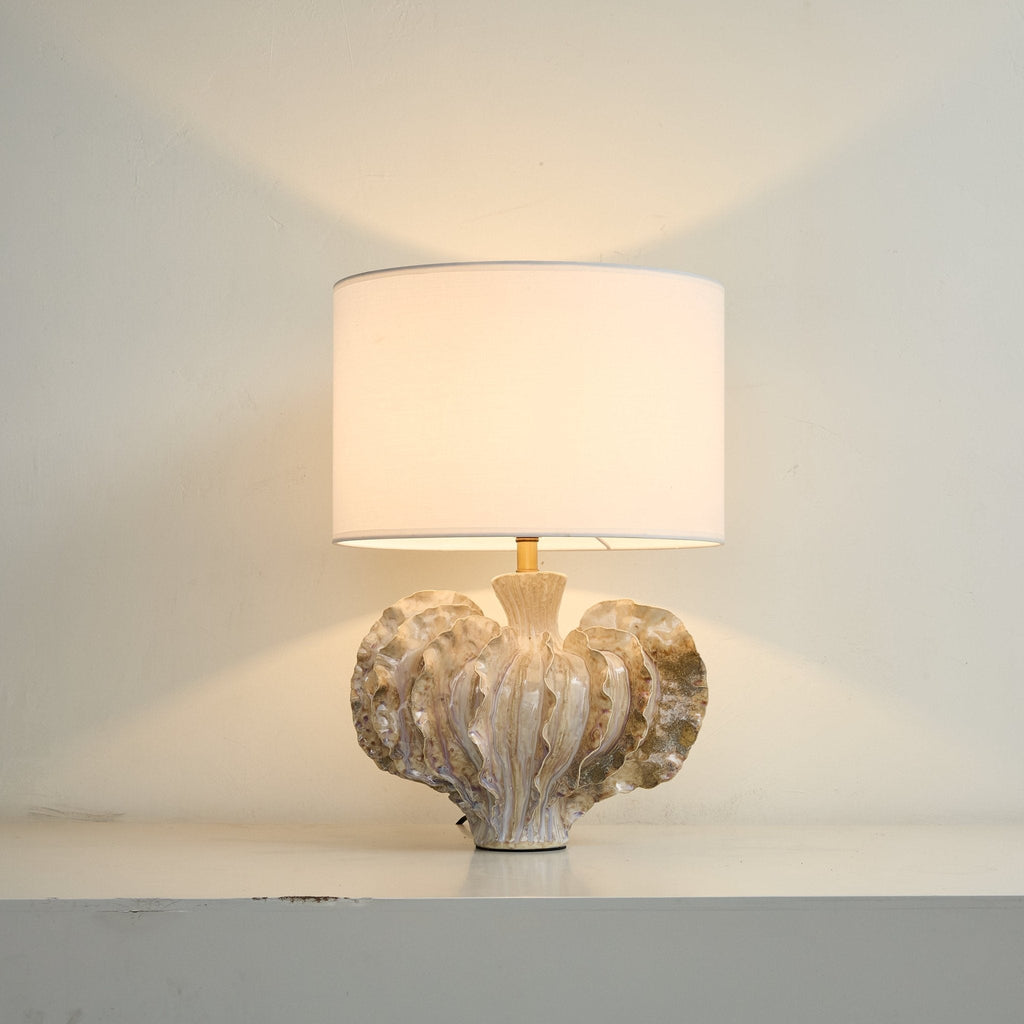 Lampă de masă ceramică în formă de coral