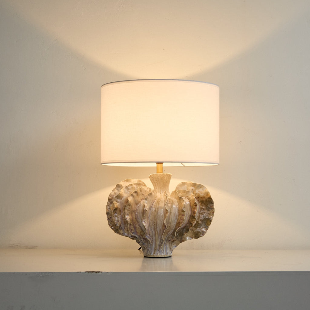 Lampă de masă ceramică în formă de coral