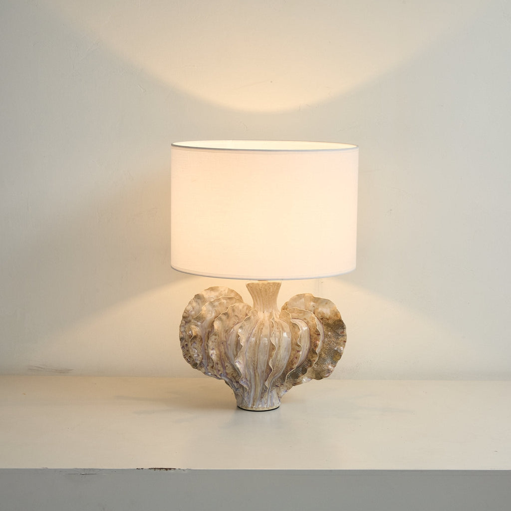 Lampă de masă ceramică în formă de coral