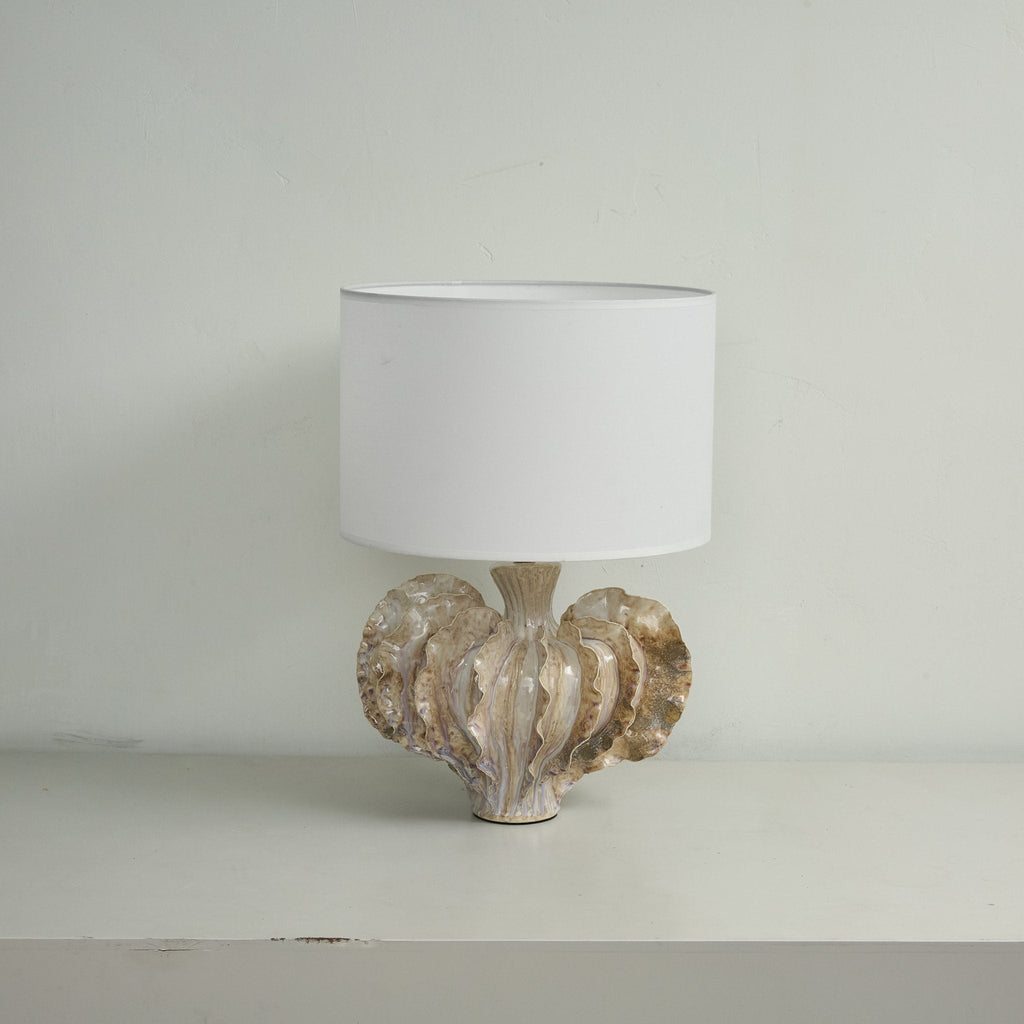 Lampă de masă ceramică în formă de coral