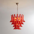 Crimson Glass Murano Petals Chandelier - Vakkerlight