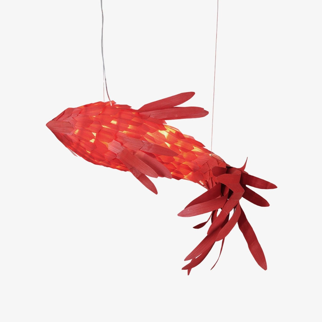 Crimson Swirl Koi Chandelier - Vakkerlight