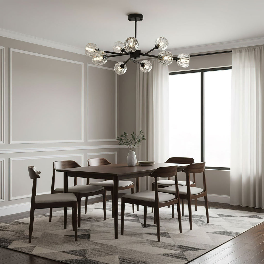 Crystal Ball Round Cluster Chandelier