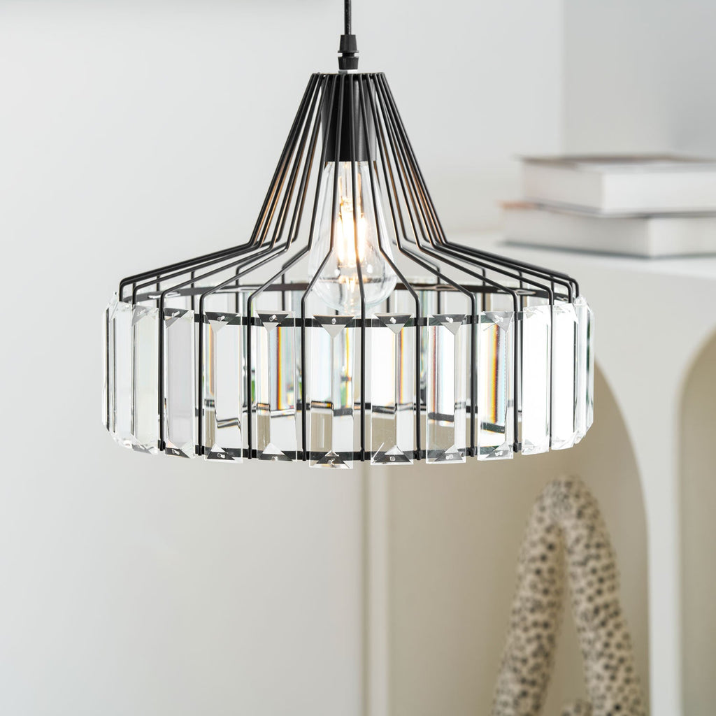 Crystal Drum Pendant Lamp