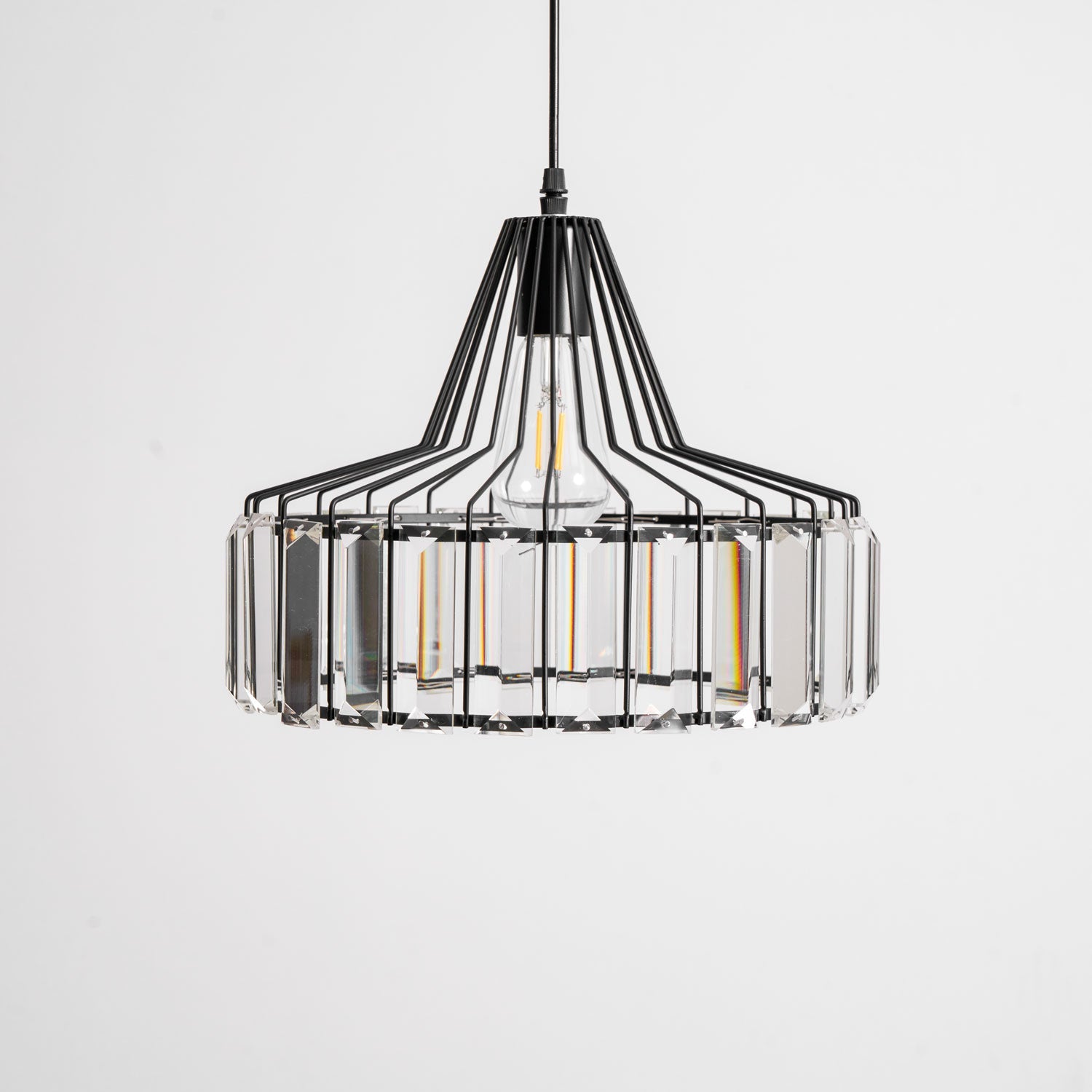 Crystal Drum Pendant Lamp