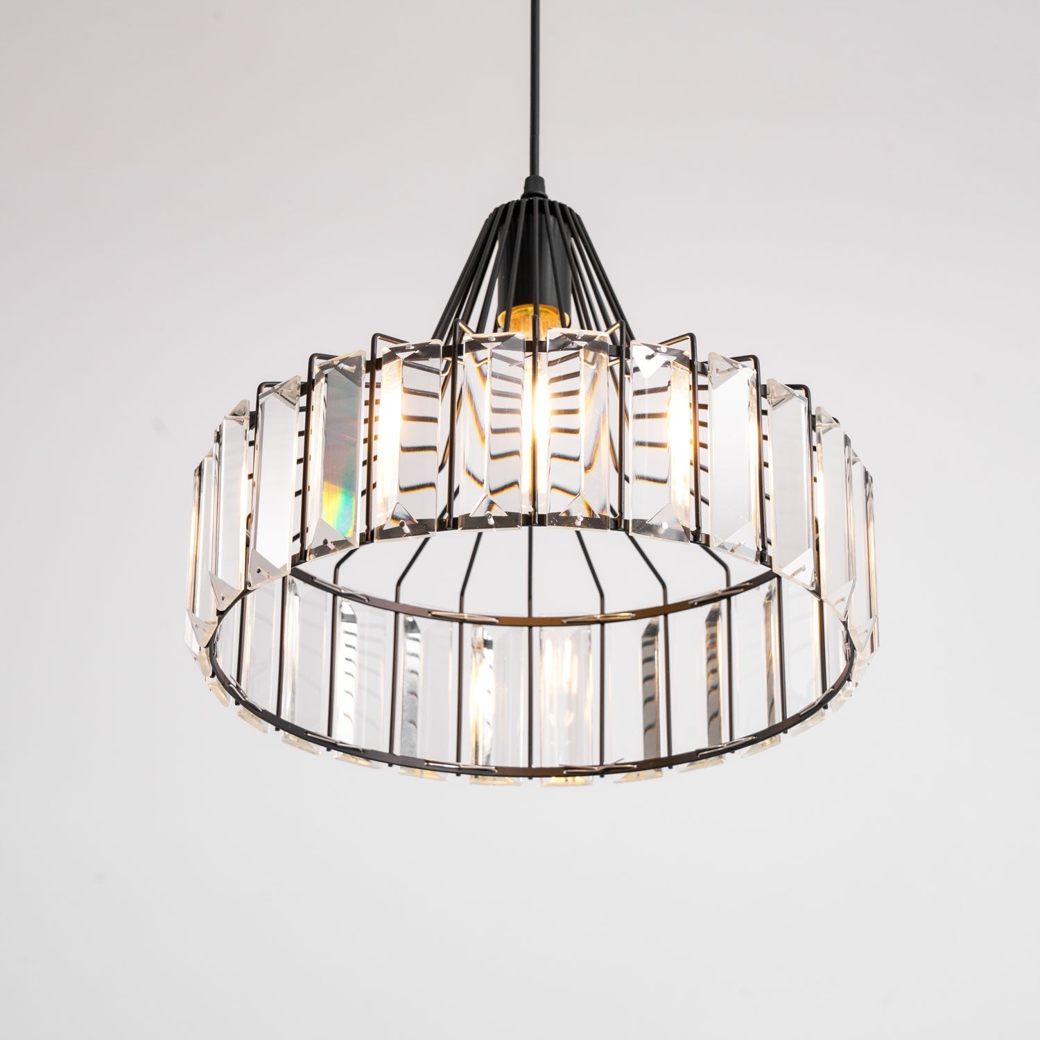 Crystal Drum Pendant Lamp