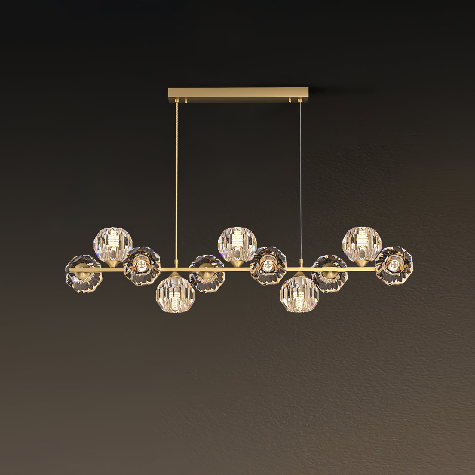 Crystal Glass Ball Chandelier - Vakkerlight