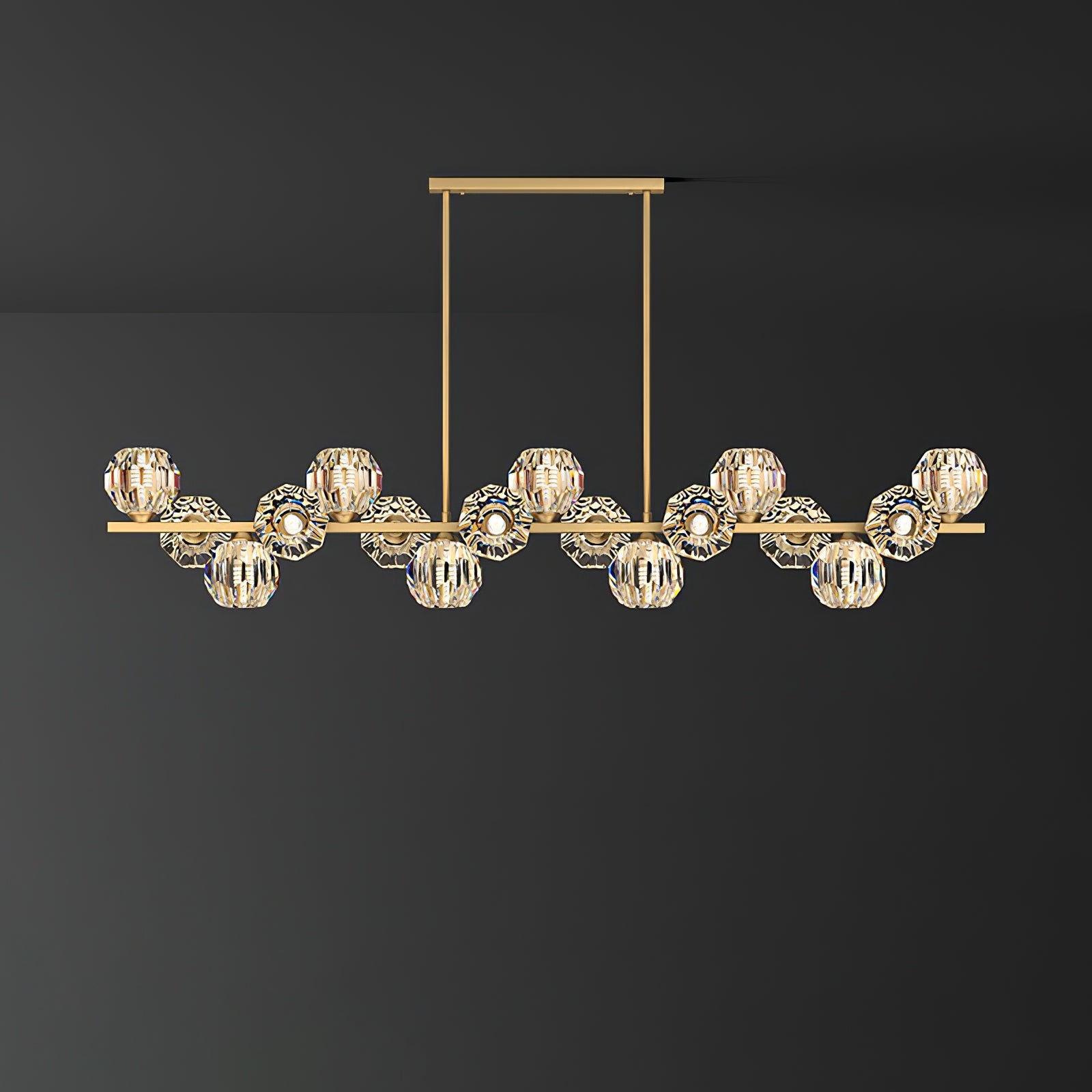 Crystal Glass Ball Chandelier - Vakkerlight