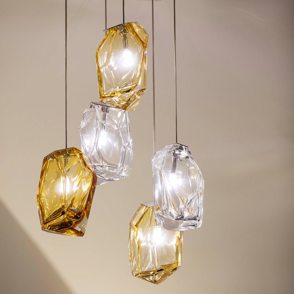 Lampă suspendată Crystal Rock Cluster
