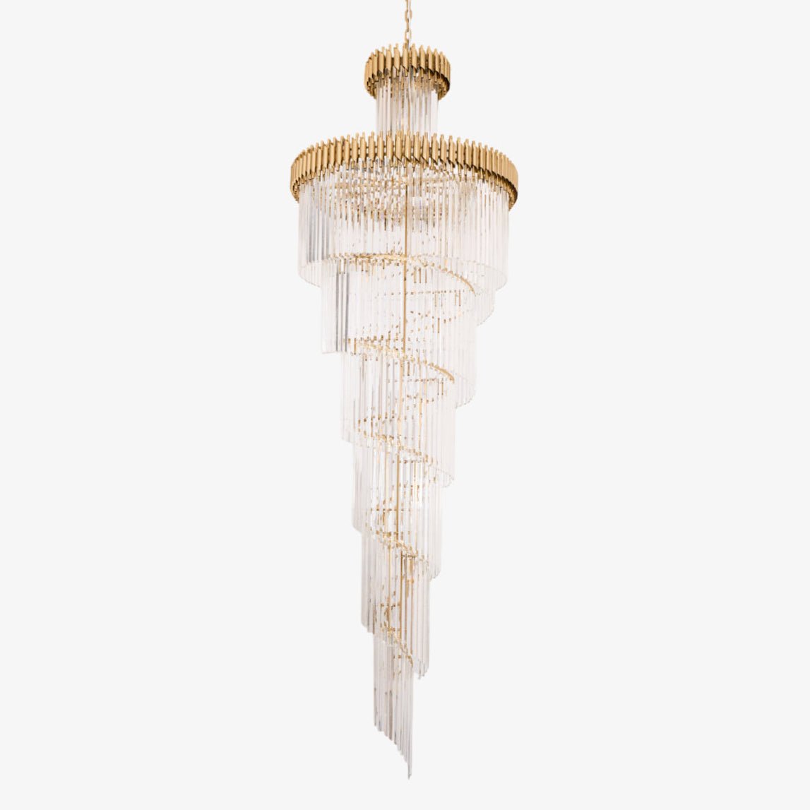 Crystal Spiral Chandelier - Vakkerlight