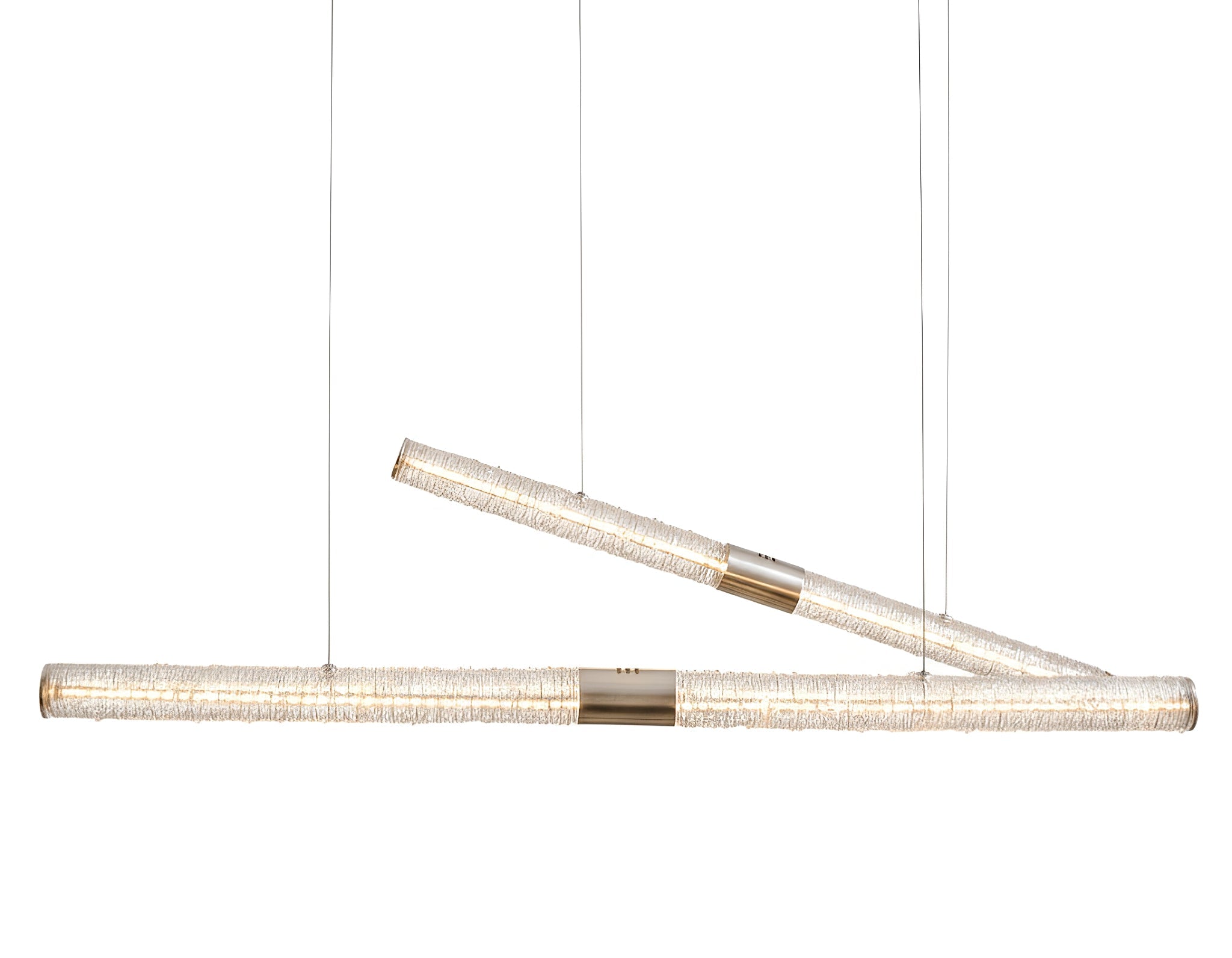Lampă suspendată liniară Crystal Stream