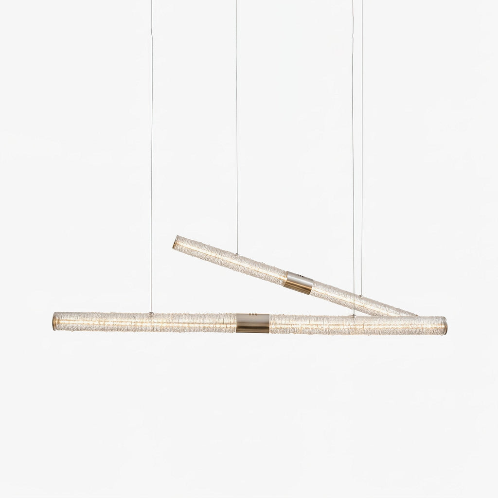 Lampă suspendată liniară Crystal Stream