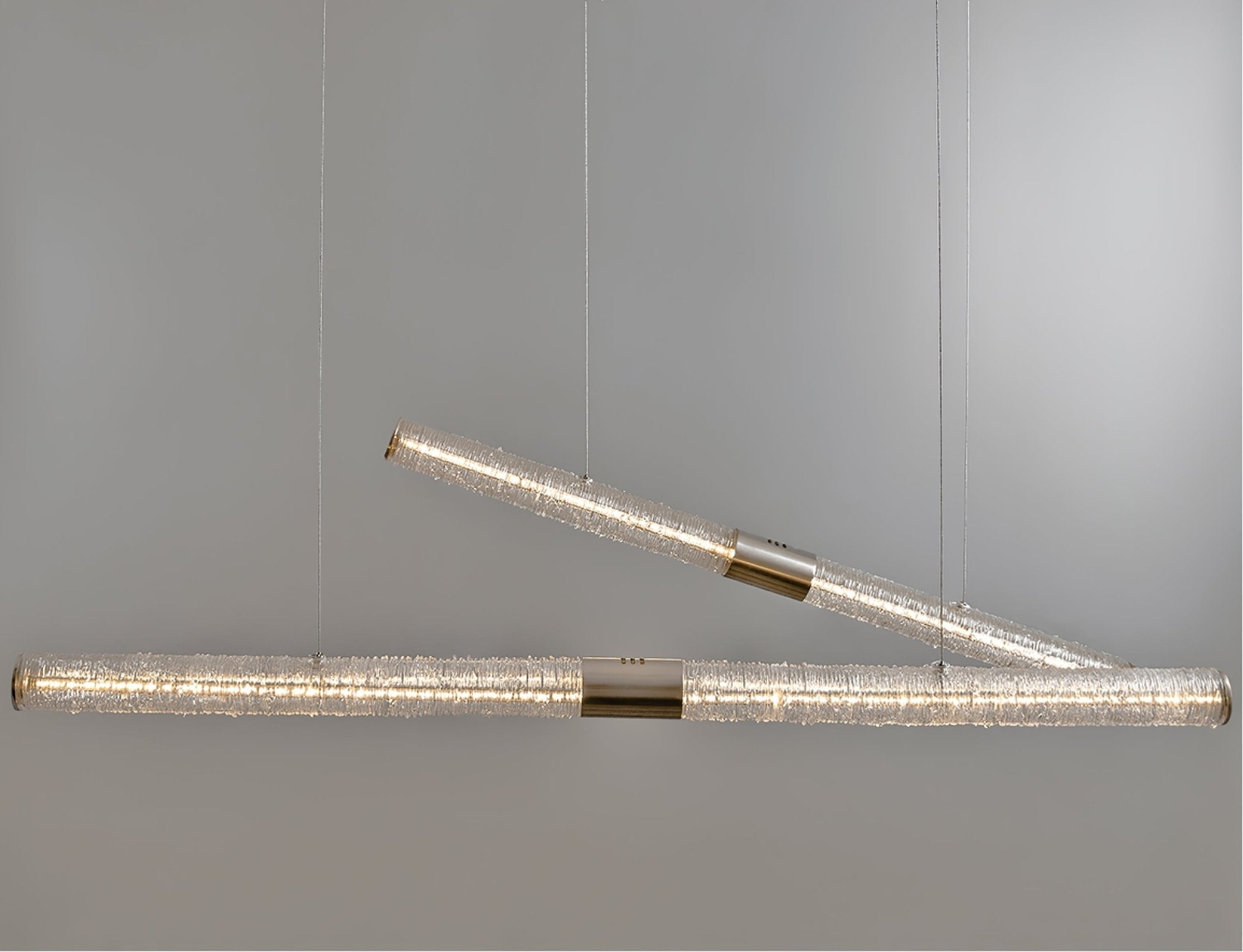 Lampă suspendată liniară Crystal Stream