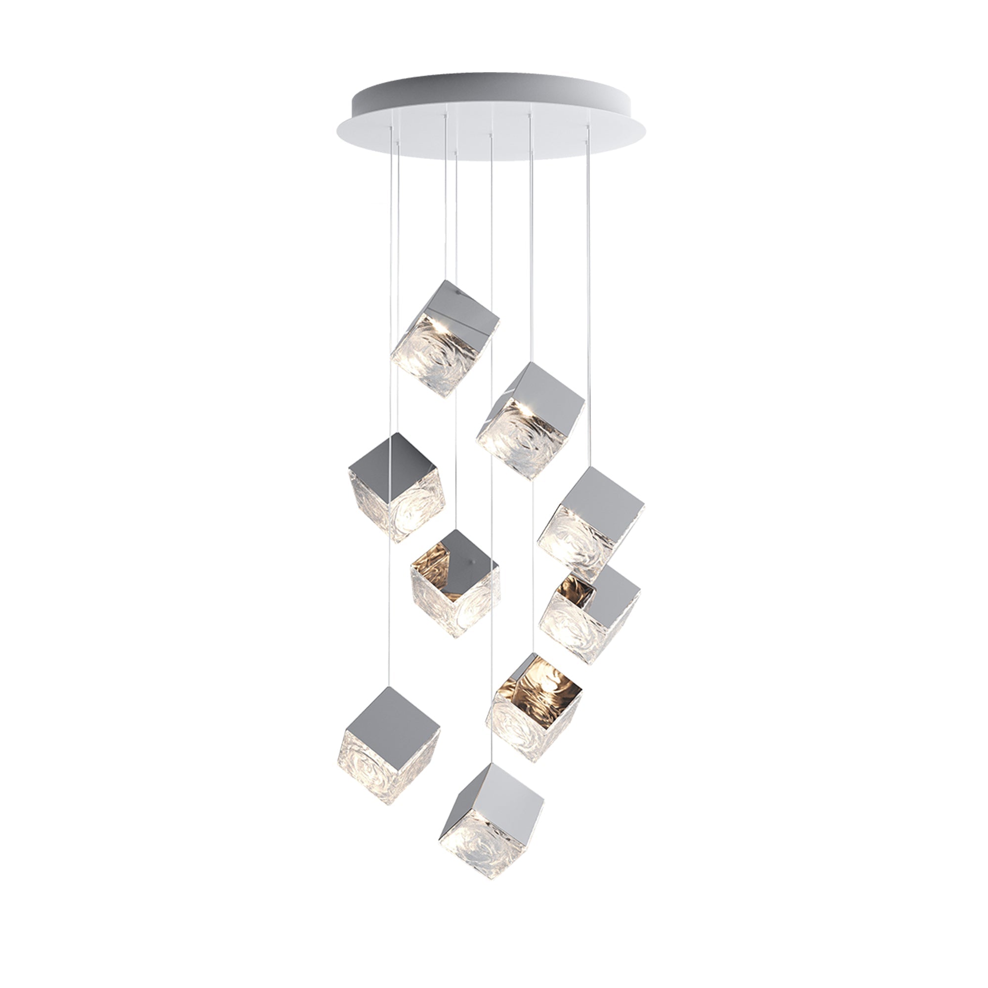 Cubic Luster Cascade Chandelier - Vakkerlight