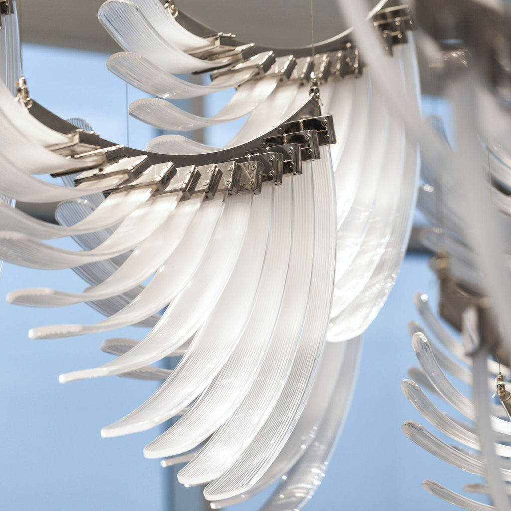 The Bird Feather Wings LED Chandelier | Custom Size & Made-to-Order Lighting for Luxury Homes & Commercial Spaces