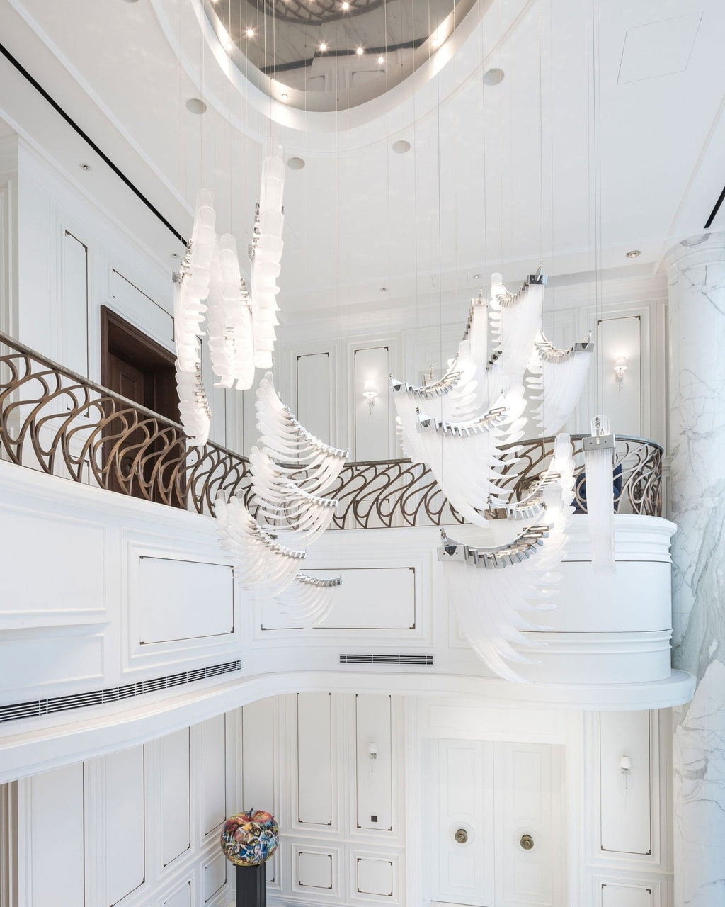 The Bird Feather Wings LED Chandelier | Custom Size & Made-to-Order Lighting for Luxury Homes & Commercial Spaces
