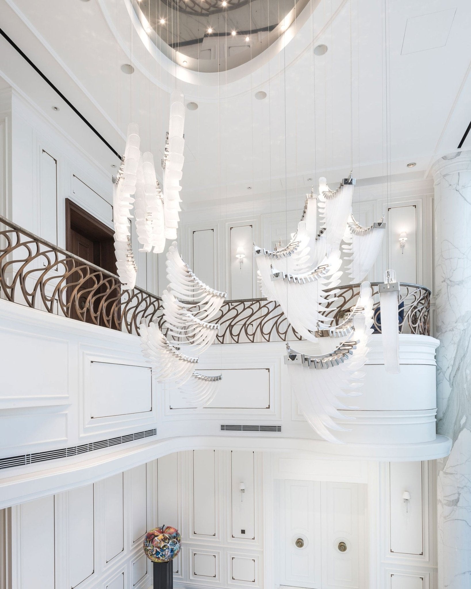 The Bird Feather Wings LED Chandelier | Custom Size & Made-to-Order Lighting for Luxury Homes & Commercial Spaces
