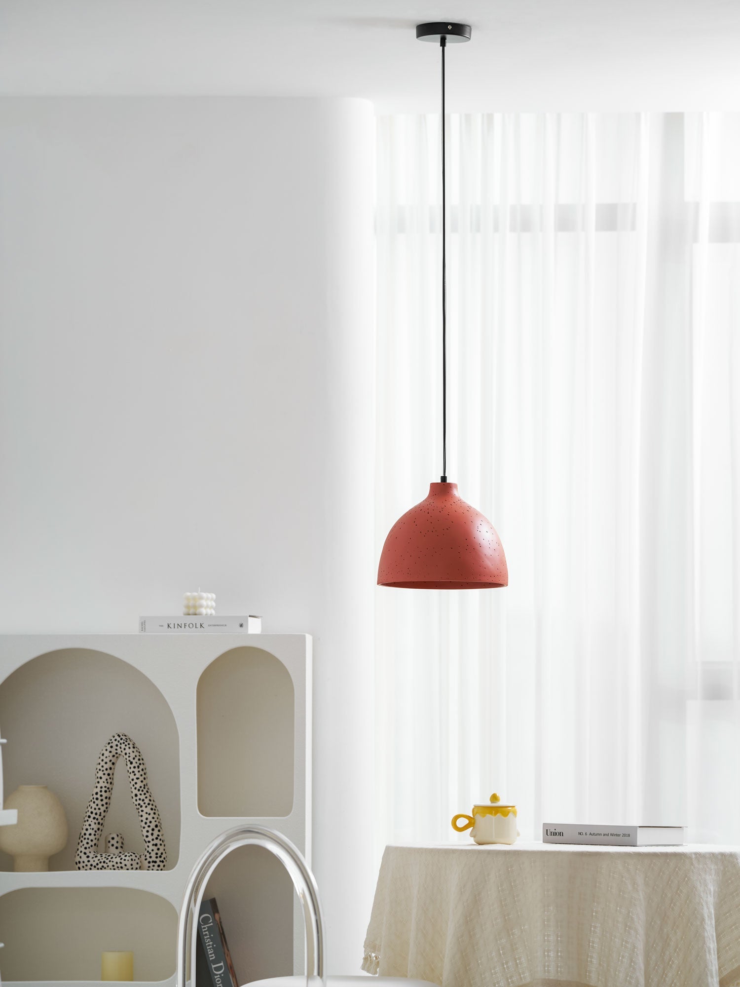 Resin Bowl Pendant Lamp