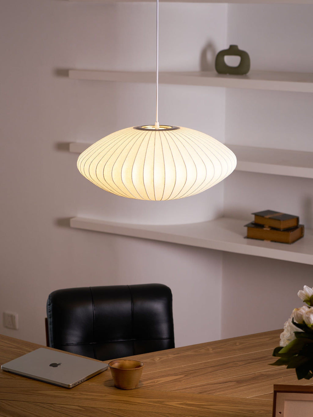 Bubble Mulberry Silk Pendant Lamp