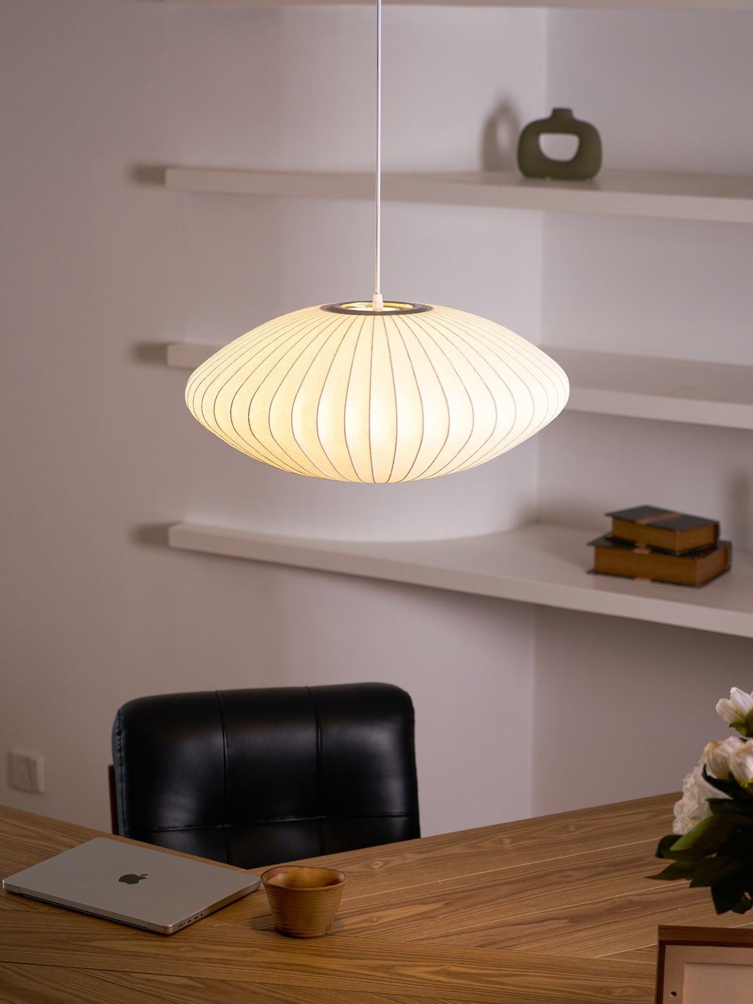 Bubble Mulberry Silk Pendant Lamp