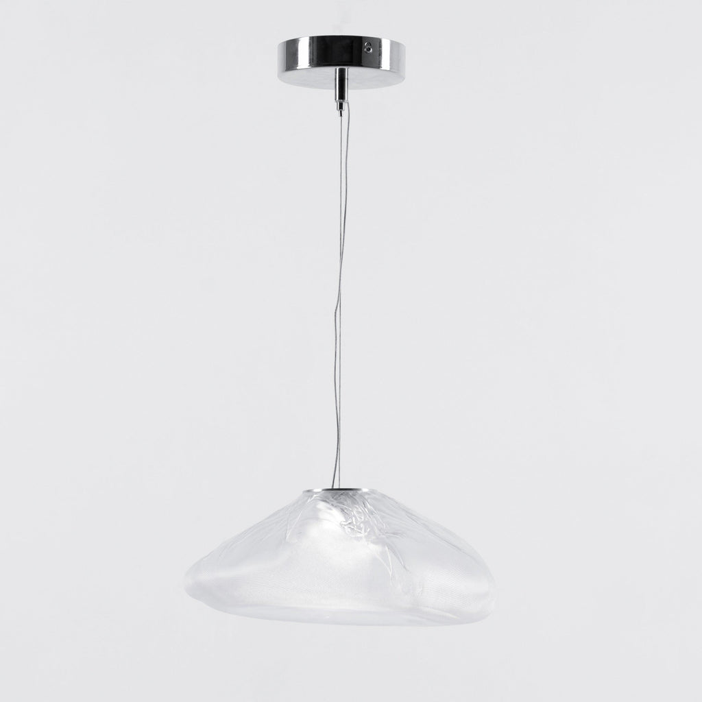 Lampă suspendată din plasă de sticlă suflată