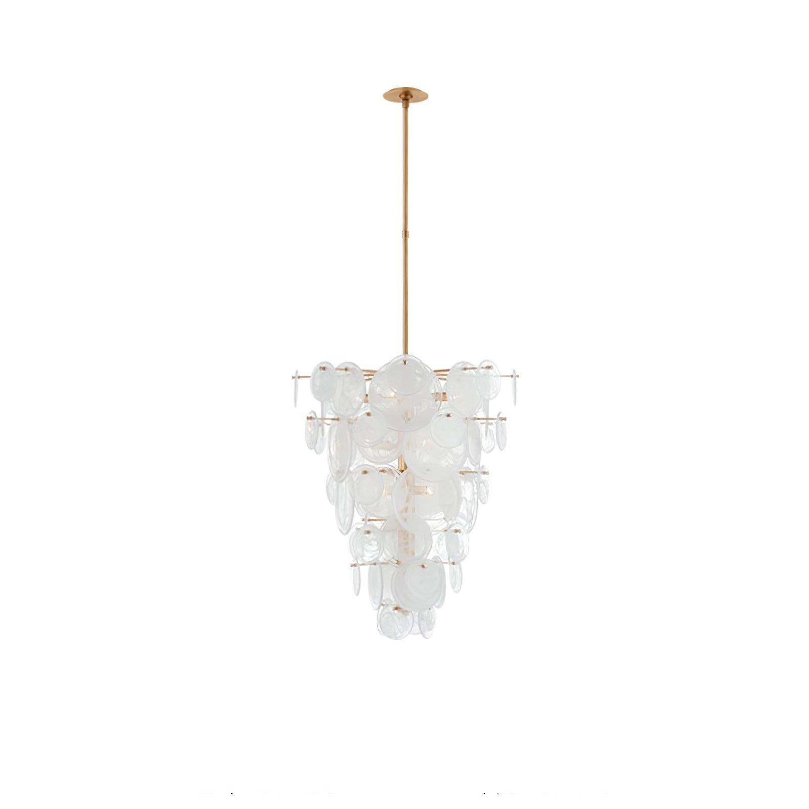 Brass Discs Cascading Chandelier - Vakkerlight