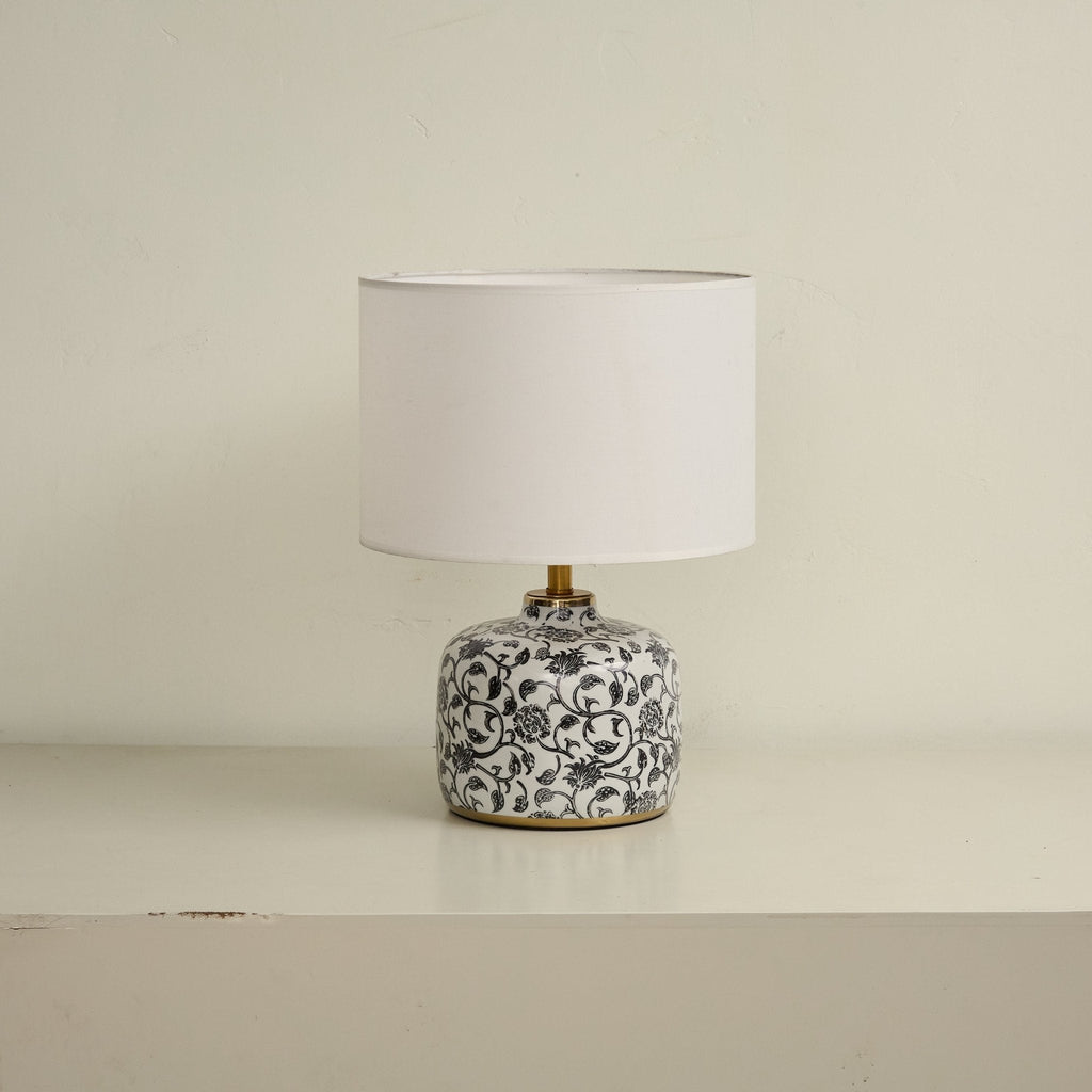 Lampă de masă din ceramică Ebony Vine 