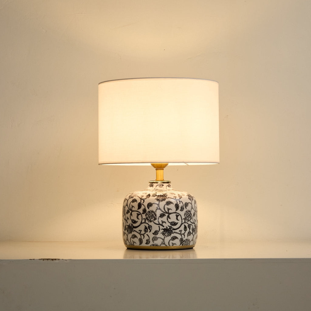 Lampă de masă din ceramică Ebony Vine 