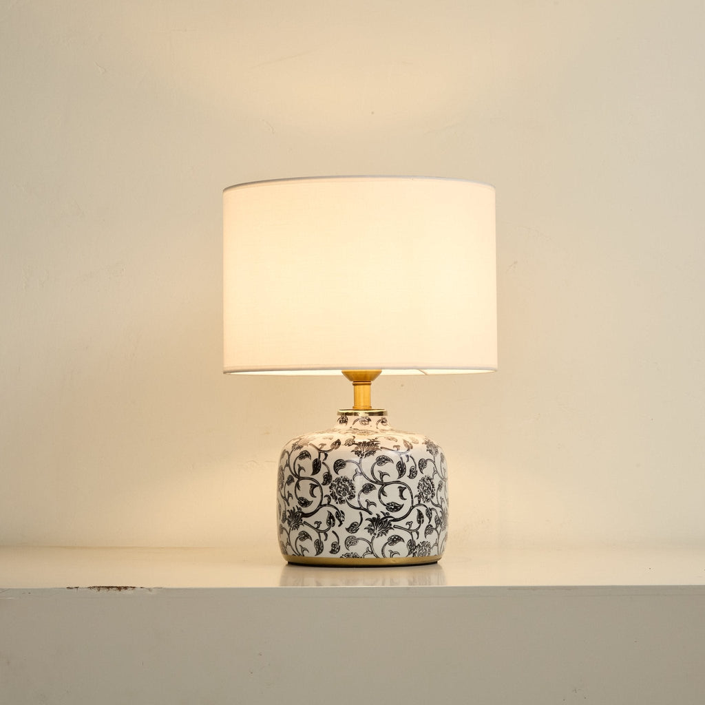 Lampă de masă din ceramică Ebony Vine 