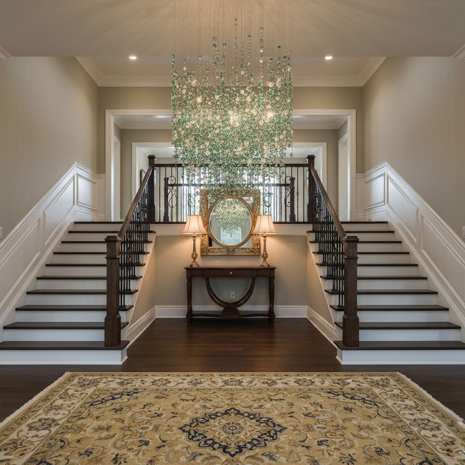 Emerald Rainfall Crystal Customize Chandelier