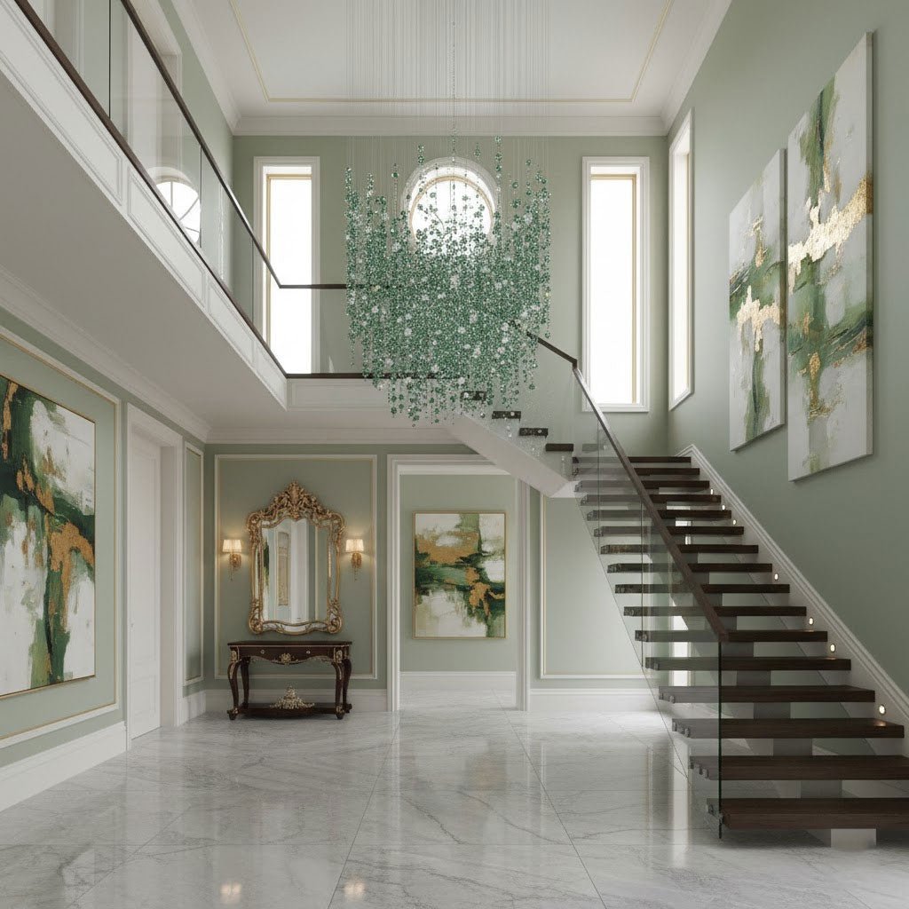 Emerald Rainfall Crystal Customize Chandelier