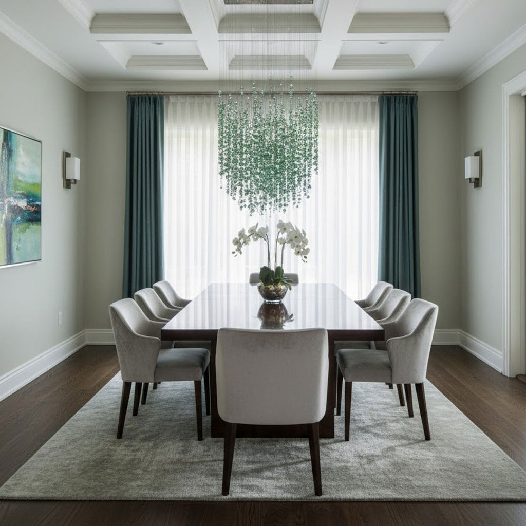 Emerald Rainfall Crystal Customize Chandelier