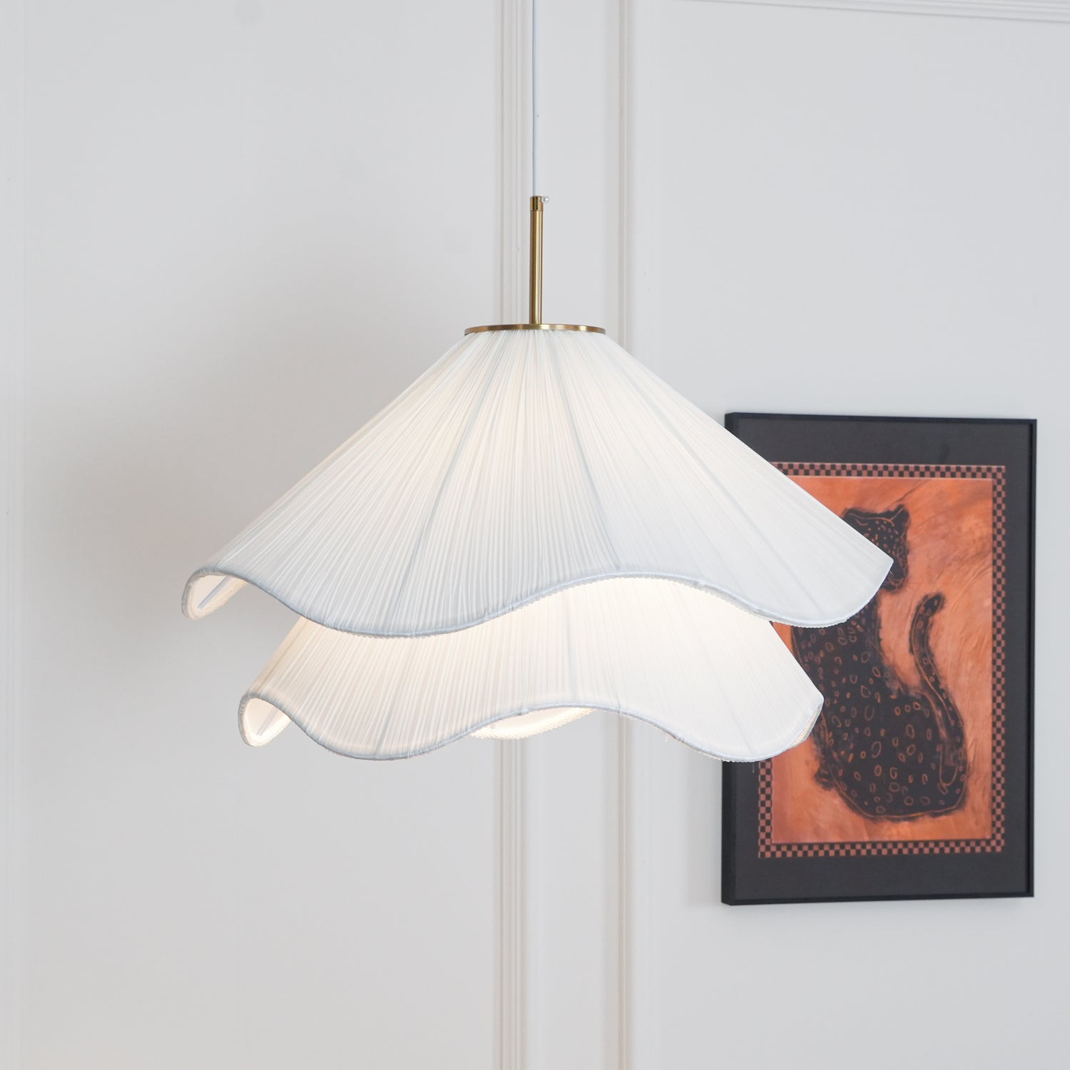 Lampă suspendată Ethereal Bloom cu priză