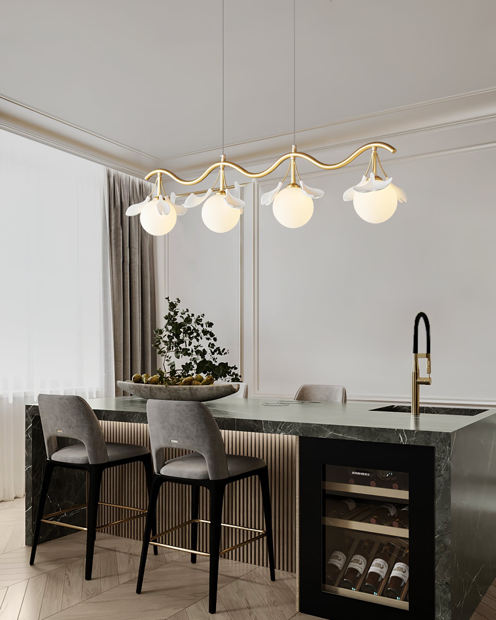 Evander Gingko Chandelier
