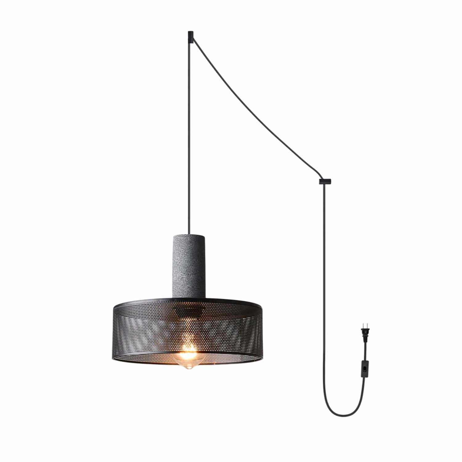 Cement Mesh Plug - in Pendant Lamp - Vakkerlight