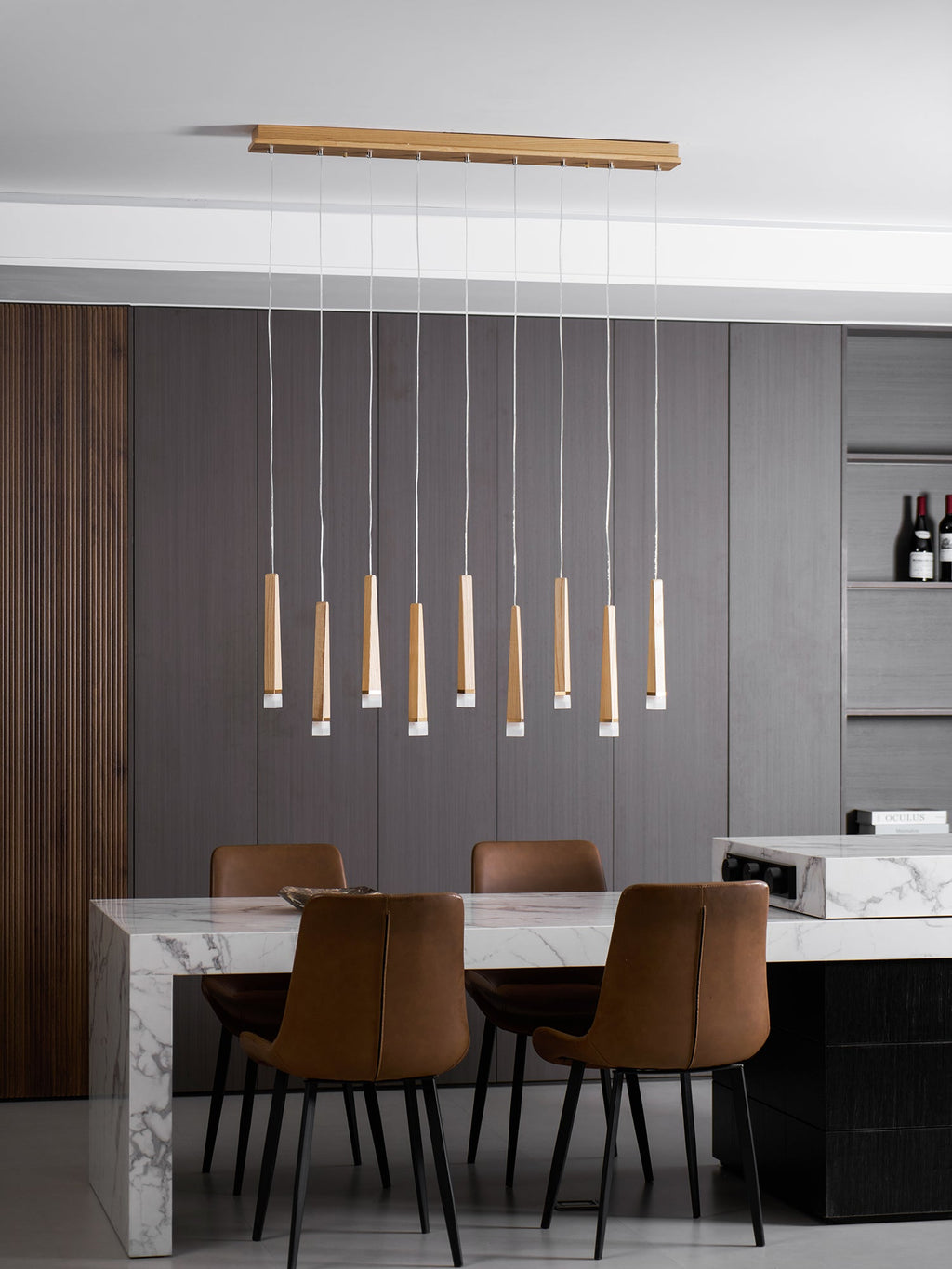 Firewood Stick Chandelier